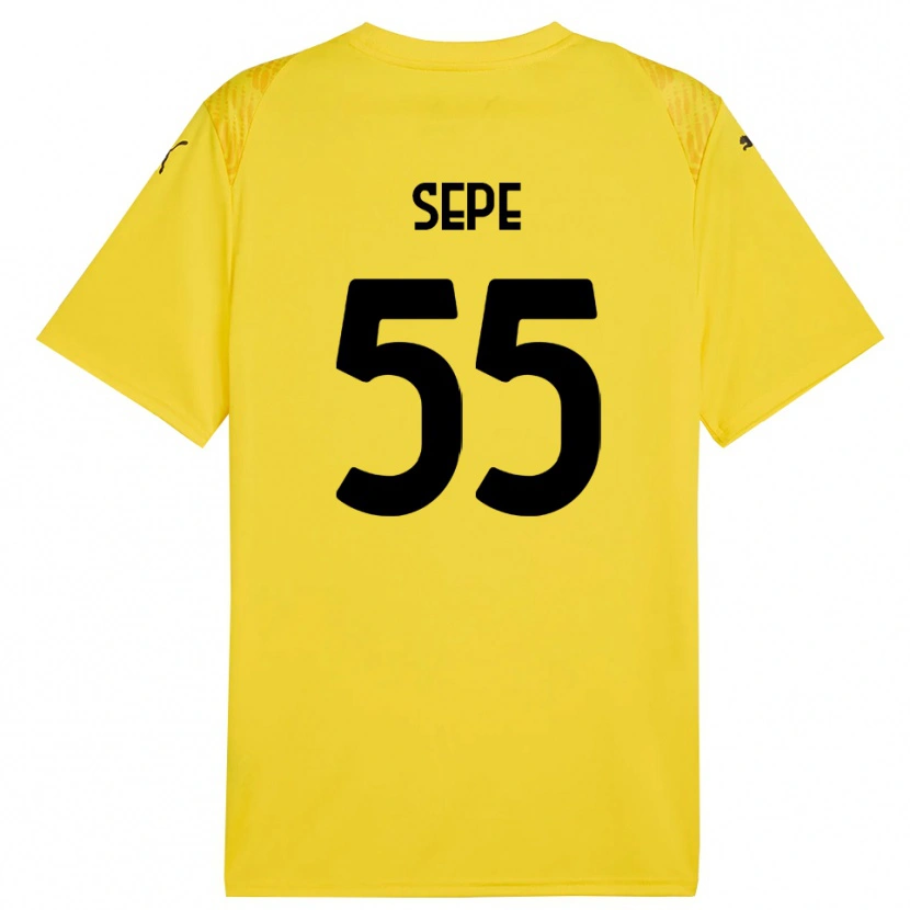 Danxen Damen Luigi Sepe #55 Trikot Gelb Schwarz Torwarttrikot 2025/26 Schweiz