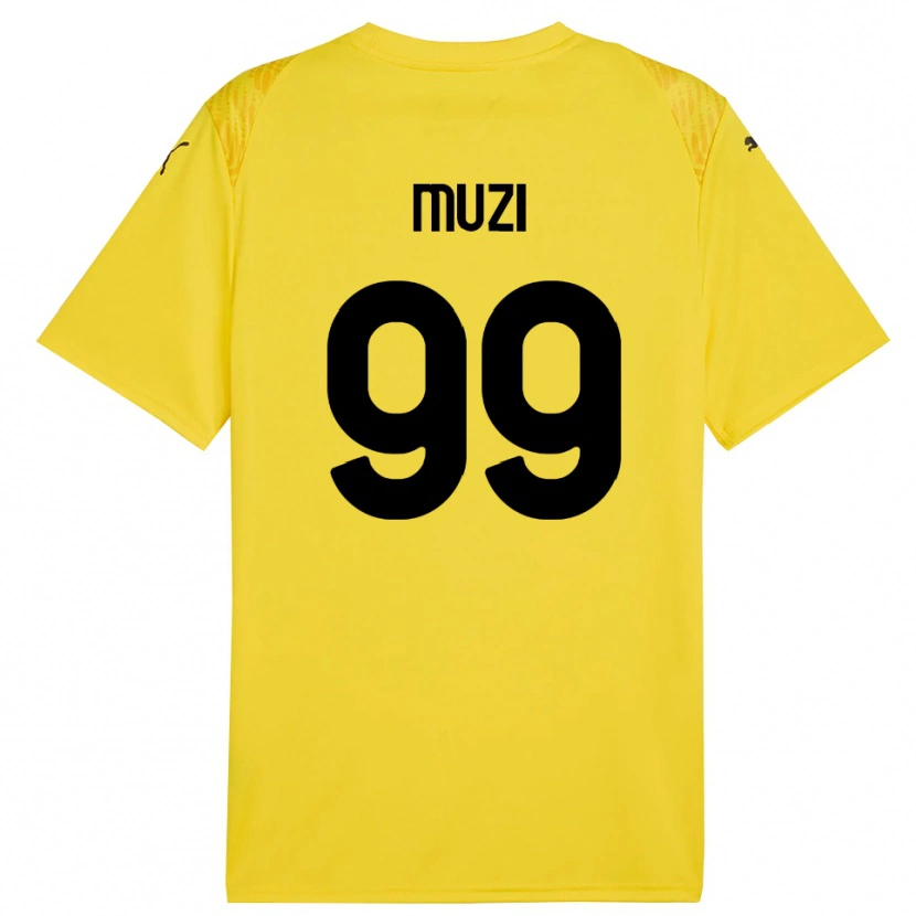 Danxen Damen Christian Muzi #99 Trikot Gelb Schwarz Torwarttrikot 2025/26 Schweiz