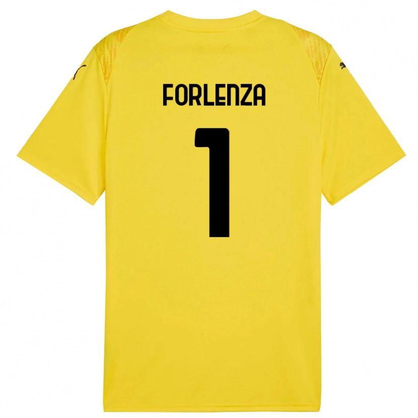 Danxen Damen Carlo Forlenza #1 Trikot Gelb Schwarz Torwarttrikot 2025/26 Schweiz