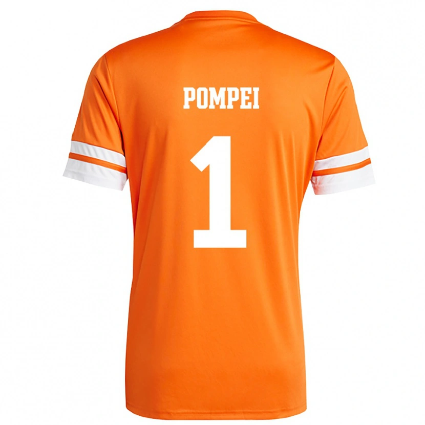 Danxen Damen Thomas Pompei #1 Trikot Orange Weiß Torwarttrikot 2025/26 Schweiz