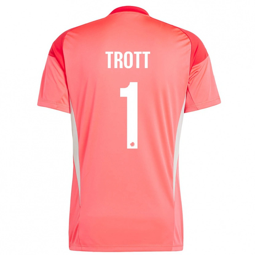 Danxen Damen Nathan Trott #1 Trikot Rot Weiß Torwarttrikot 2025/26 Schweiz