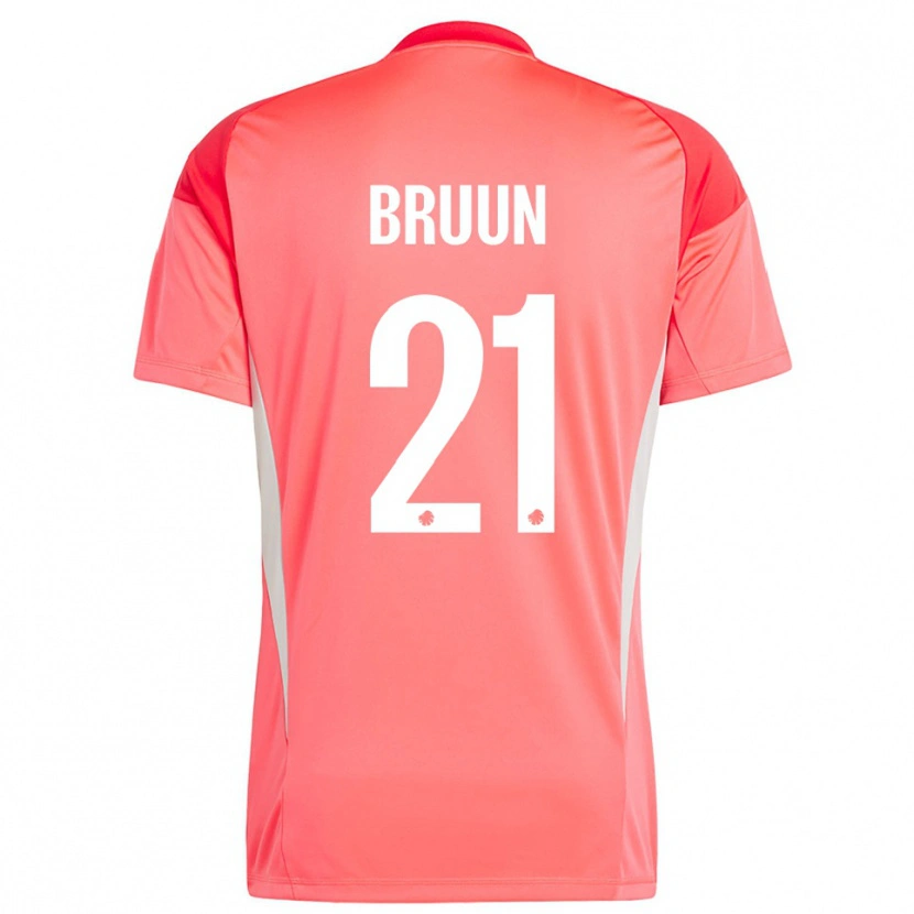 Danxen Damen Alfred Bruun #21 Trikot Rot Weiß Torwarttrikot 2025/26 Schweiz