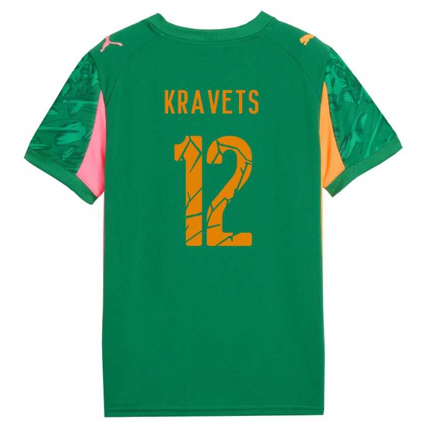 Danxen Damen Vladyslav Kravets #12 Trikot Grün Orange Pink Torwarttrikot 2025/26 Schweiz