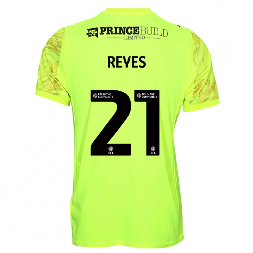 Danxen Damen Vicente Reyes #21 Trikot Leuchtendes Grün Schwarz Torwarttrikot 2025/26 Schweiz