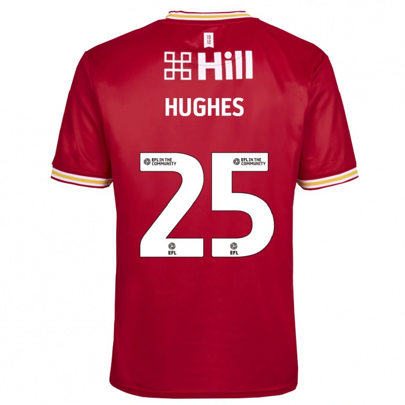 Danxen Damen Ben Hughes #25 Trikot Rot Weiß Torwarttrikot 2025/26 Schweiz