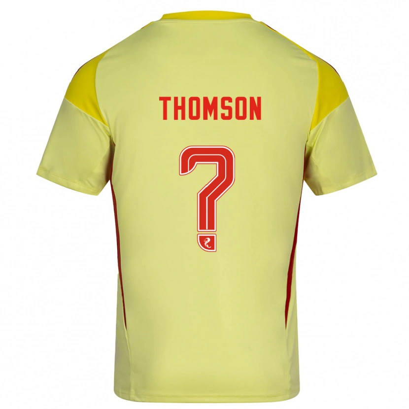 Danxen Damen Ethan Thomson #0 Trikot Gelb Rot Torwarttrikot 2025/26 Schweiz