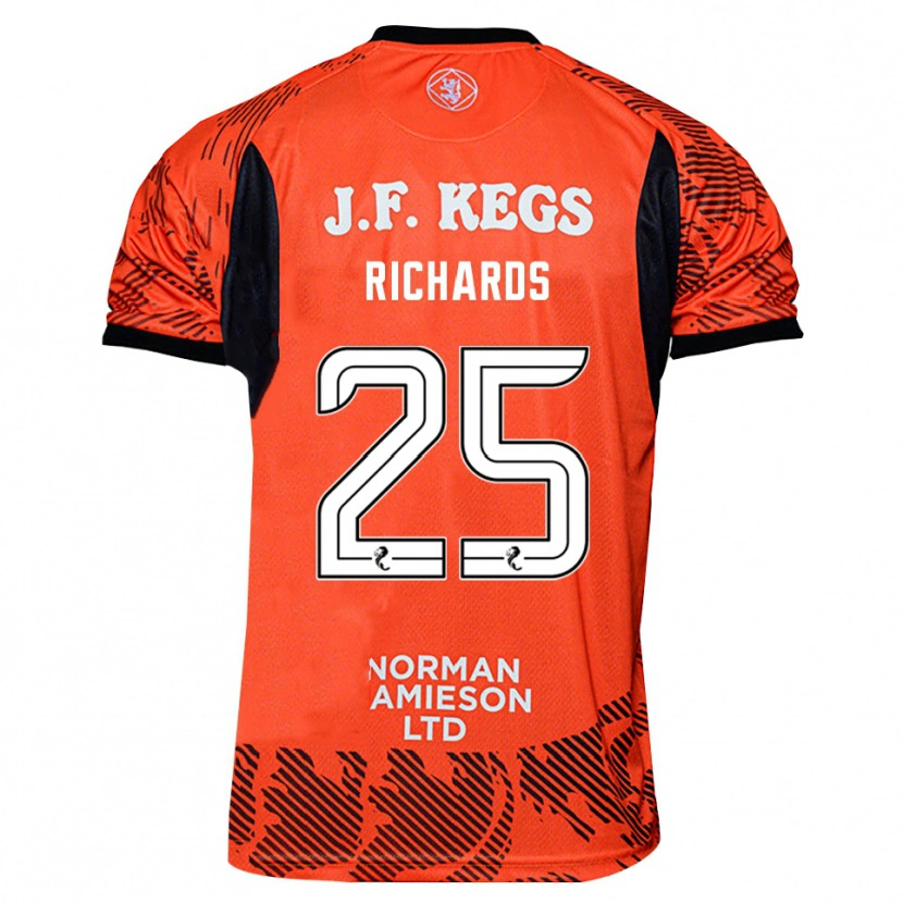 Danxen Damen Dave Richards #25 Trikot Orange Schwarz Torwarttrikot 2025/26 Schweiz
