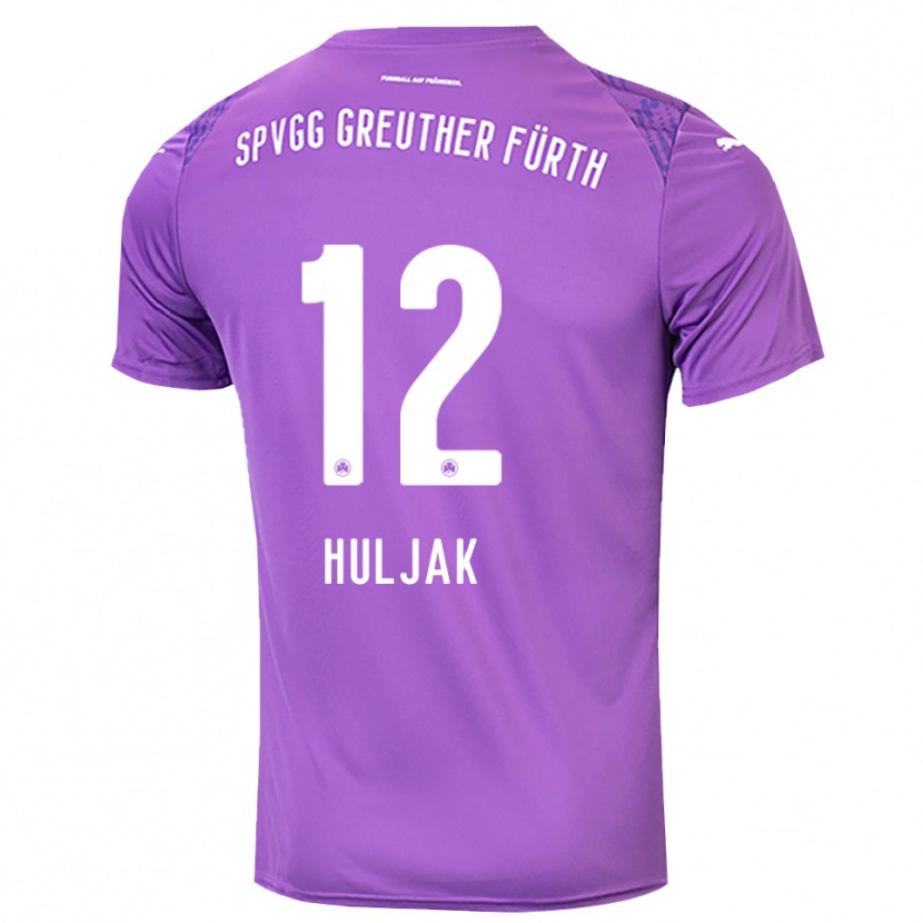 Danxen Damen Dominik Huljak #12 Trikot Lila Weiß Torwarttrikot 2025/26 Schweiz
