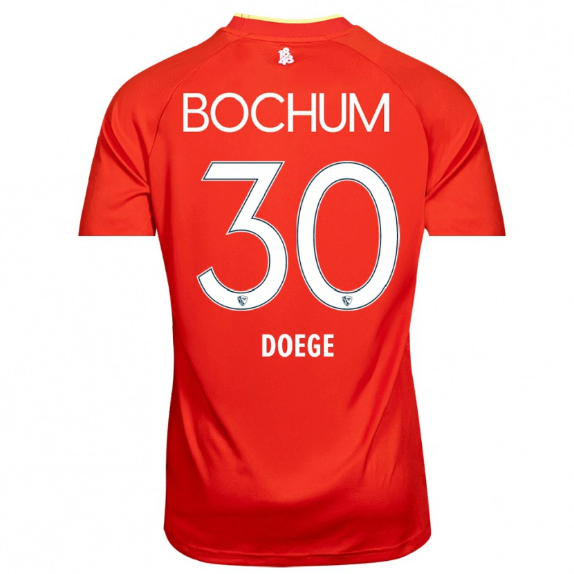 Danxen Damen Leonie Doege #30 Trikot Rot Weiß Torwarttrikot 2025/26 Schweiz