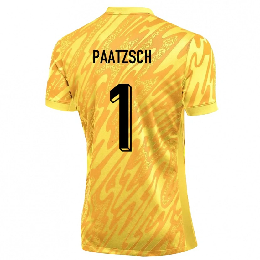 Danxen Damen Pascal Paatzsch #1 Trikot Gelb Orange Torwarttrikot 2025/26 Schweiz