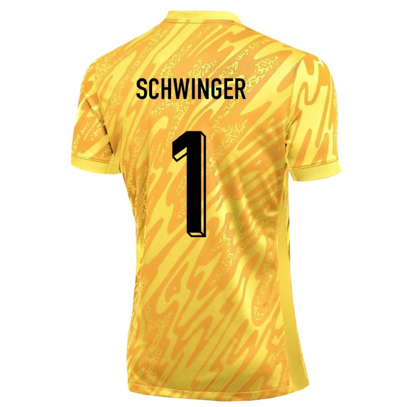 Danxen Damen Holm Schwinger #1 Trikot Gelb Orange Torwarttrikot 2025/26 Schweiz