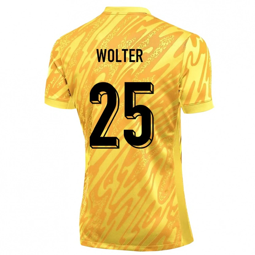 Danxen Damen Fynn Wolter #25 Trikot Gelb Orange Torwarttrikot 2025/26 Schweiz