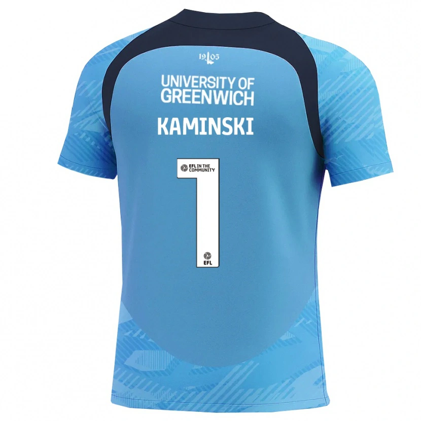 Danxen Damen Thomas Kaminski #1 Trikot Blau Weiß Torwarttrikot 2025/26 Schweiz