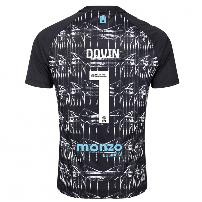 Danxen Damen Oliver Dovin #1 Trikot Schwarz Blau Torwarttrikot 2025/26 Schweiz