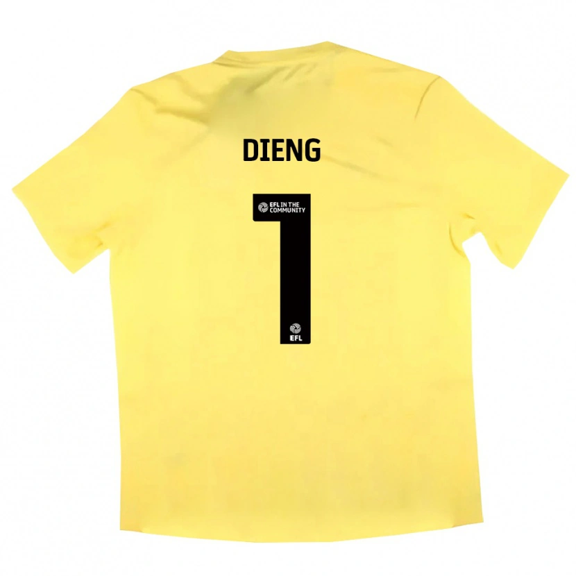 Danxen Damen Seny Dieng #1 Trikot Gelb Schwarz Torwarttrikot 2025/26 Schweiz