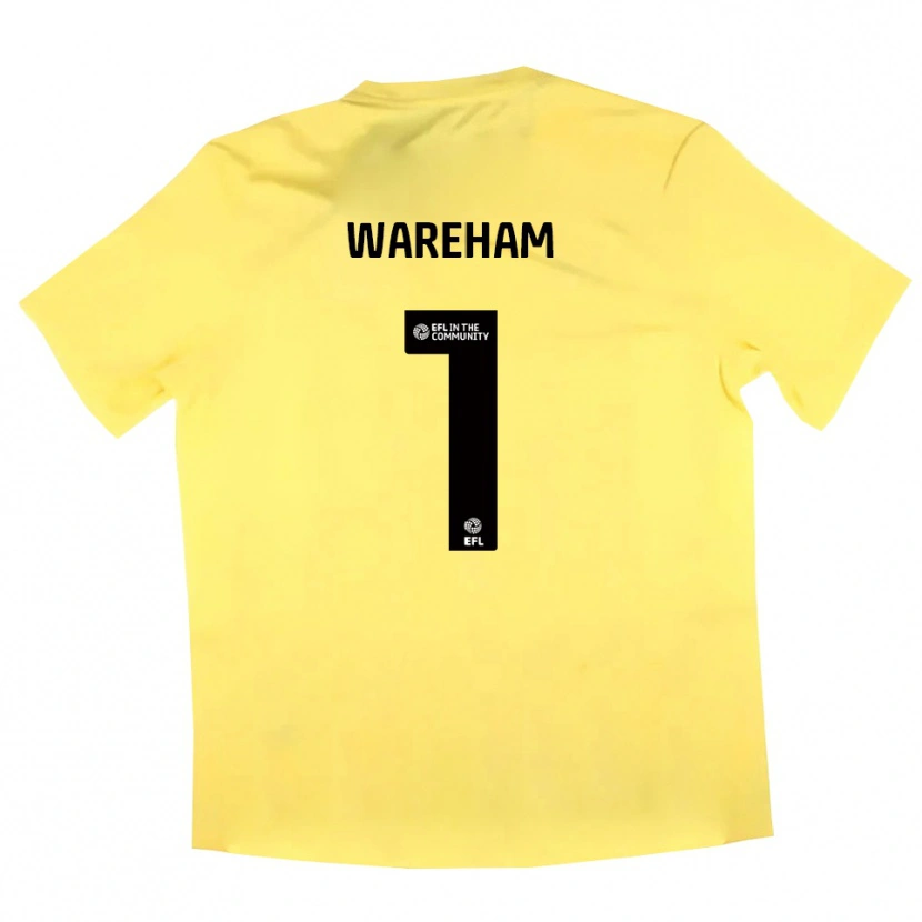 Danxen Damen Laura Wareham #1 Trikot Gelb Schwarz Torwarttrikot 2025/26 Schweiz