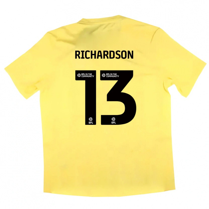 Danxen Damen Joseph Richardson #13 Trikot Gelb Schwarz Torwarttrikot 2025/26 Schweiz
