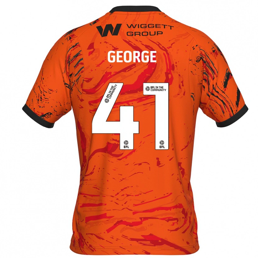 Danxen Damen George Evans #41 Trikot Orange Schwarz Torwarttrikot 2025/26 Schweiz