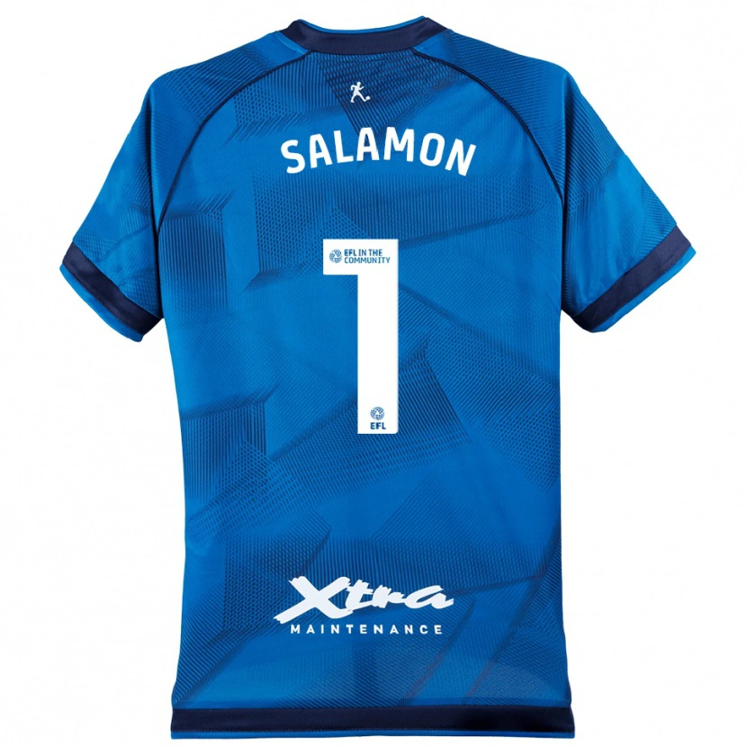 Danxen Damen Matteo Salamon #1 Trikot Blau Weiß Torwarttrikot 2025/26 Schweiz