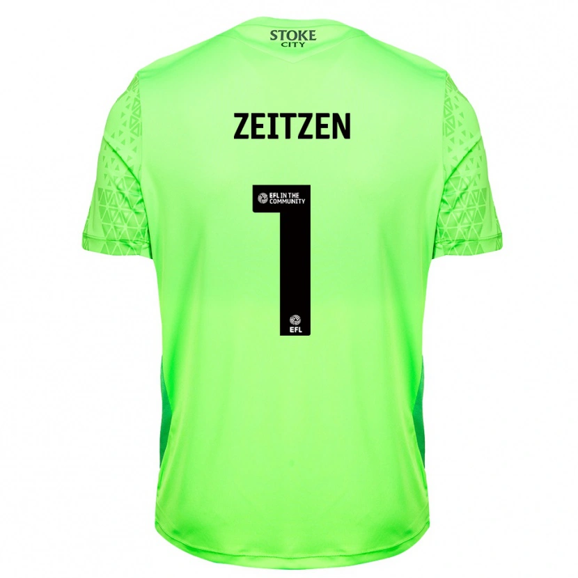 Danxen Damen Michael Zeitzen #1 Trikot Grün Schwarz Torwarttrikot 2025/26 Schweiz