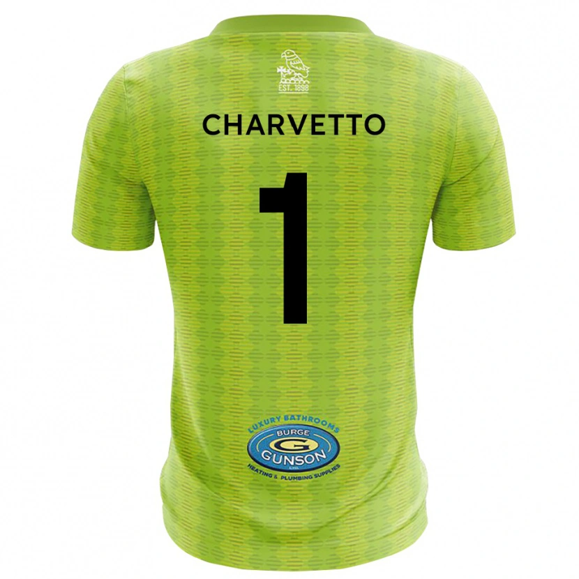 Danxen Damen Michael Charvetto #1 Trikot Rasen Grün Torwarttrikot 2025/26 Schweiz