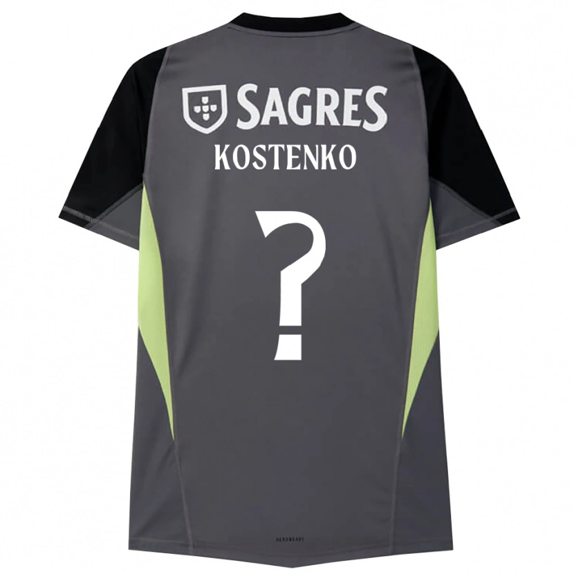 Danxen Damen Igor Kostenko #0 Trikot Dunkelgrau Schwarz Torwarttrikot 2025/26 Schweiz
