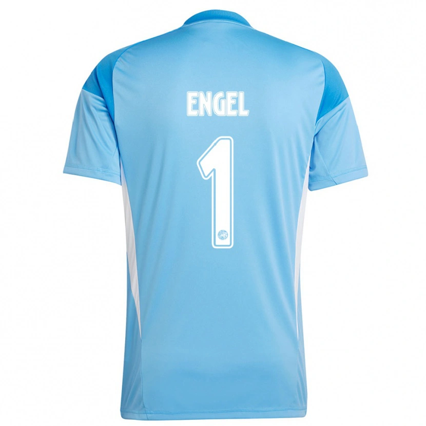 Danxen Damen Mark Engel #1 Trikot Hellblau Weiß Torwarttrikot 2025/26 Schweiz
