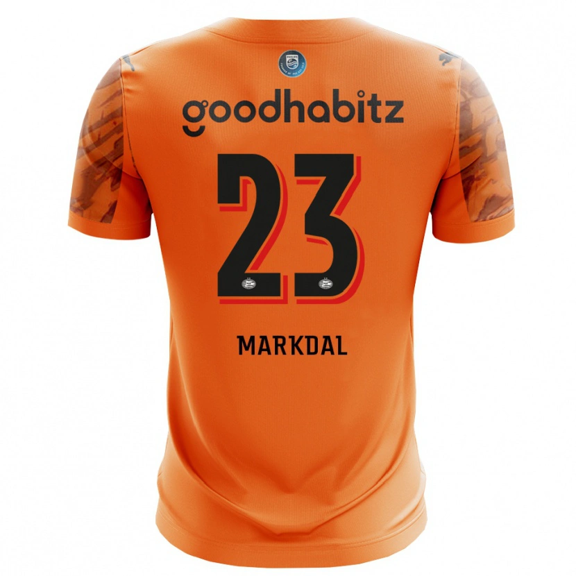 Danxen Damen Mikkel Markdal #23 Trikot Orange Schwarz Torwarttrikot 2025/26 Schweiz