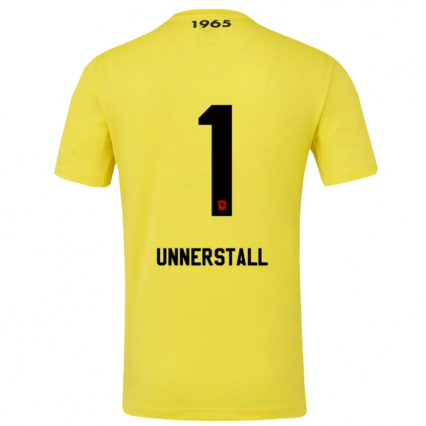 Danxen Damen Lars Unnerstall #1 Trikot Gelb Schwarz Torwarttrikot 2025/26 Schweiz