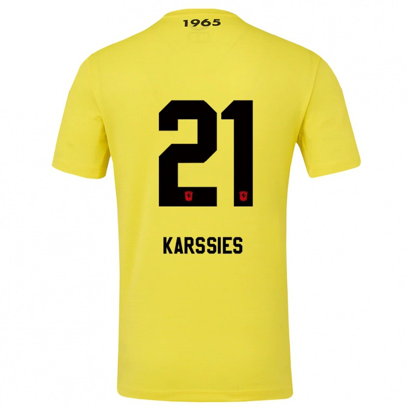 Danxen Damen Sam Karssies #21 Trikot Gelb Schwarz Torwarttrikot 2025/26 Schweiz