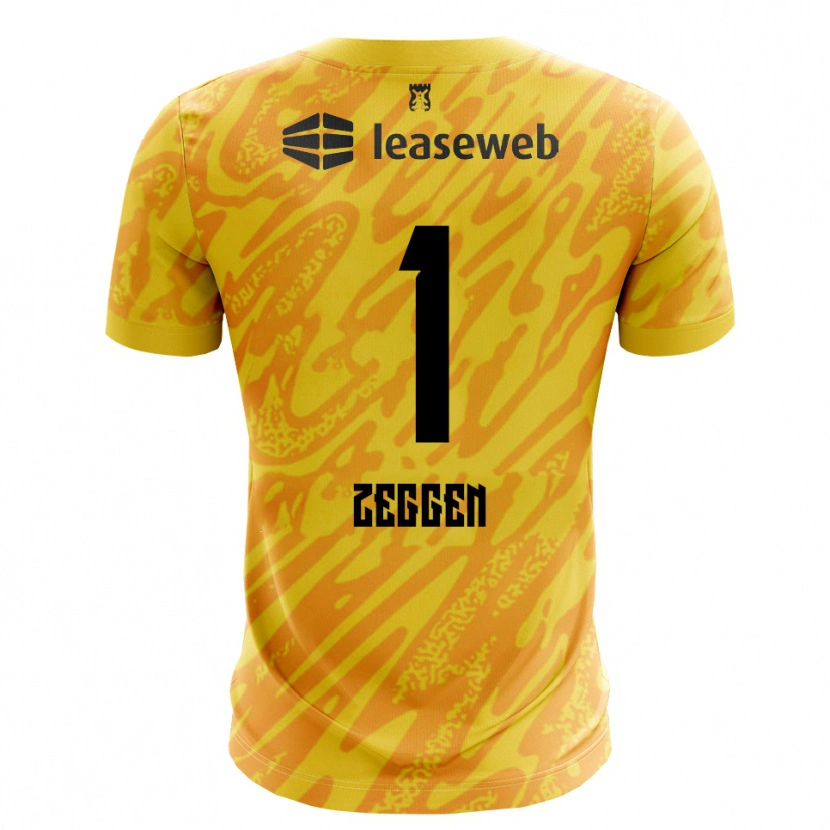 Danxen Damen Kiyani Zeggen #1 Trikot Orange Gelb Schwarz Torwarttrikot 2025/26 Schweiz