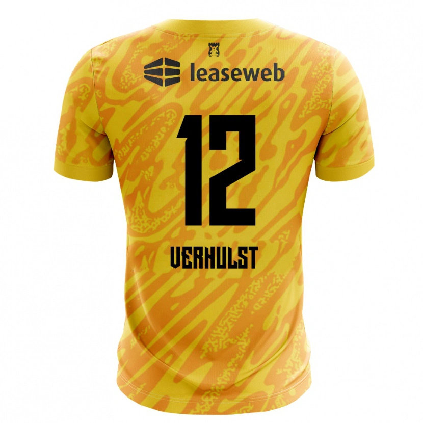 Danxen Damen Hobie Verhulst #12 Trikot Orange Gelb Schwarz Torwarttrikot 2025/26 Schweiz