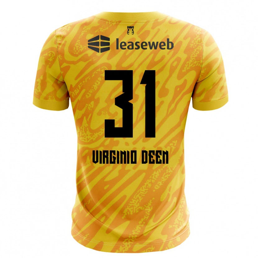 Danxen Damen Daniël Virginio Deen #31 Trikot Orange Gelb Schwarz Torwarttrikot 2025/26 Schweiz