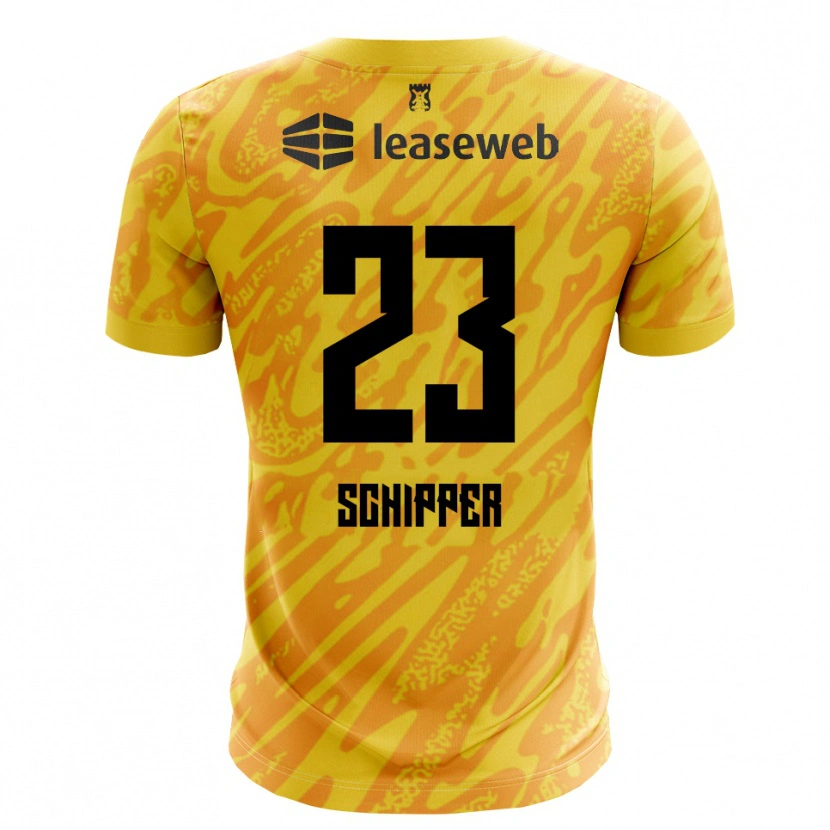 Danxen Damen Jur Schipper #23 Trikot Orange Gelb Schwarz Torwarttrikot 2025/26 Schweiz