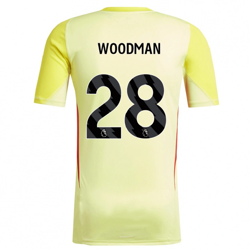 Danxen Damen Freddie Woodman #28 Trikot Gelb Rot Torwarttrikot 2025/26 Schweiz