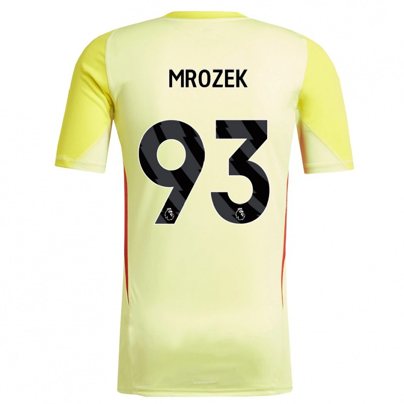 Danxen Damen Fabian Mrozek #93 Trikot Gelb Rot Torwarttrikot 2025/26 Schweiz