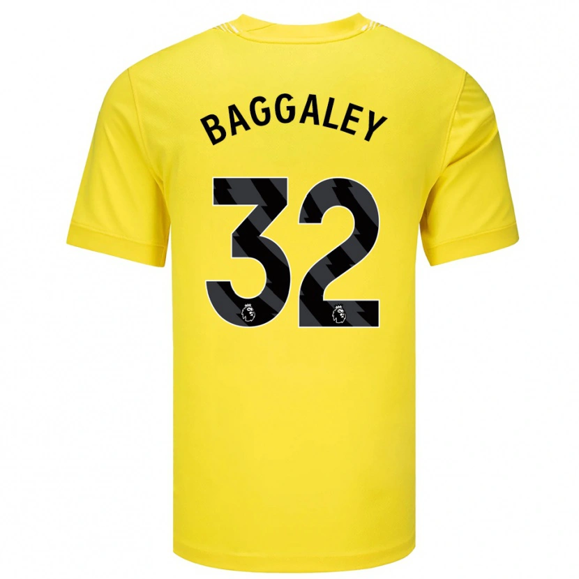 Danxen Damen Sophie Baggaley #32 Trikot Gelb Schwarz Torwarttrikot 2025/26 Schweiz