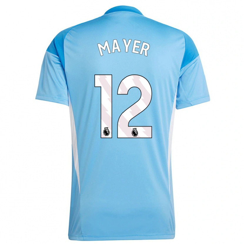 Danxen Damen Oliver Mayer #12 Trikot Blau Weiß Torwarttrikot 2025/26 Schweiz