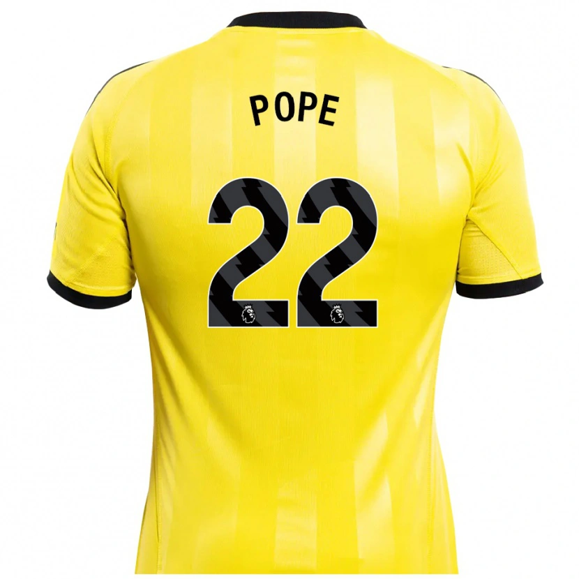 Danxen Damen Nick Pope #22 Trikot Gelb Schwarz Torwarttrikot 2025/26 Schweiz