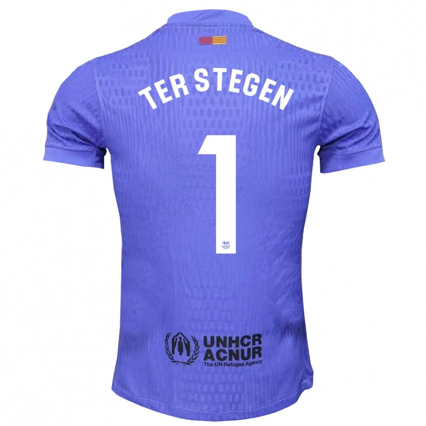 Danxen Damen Marc-André ter Stegen #1 Trikot Blau Schwarz Torwarttrikot 2025/26 Schweiz