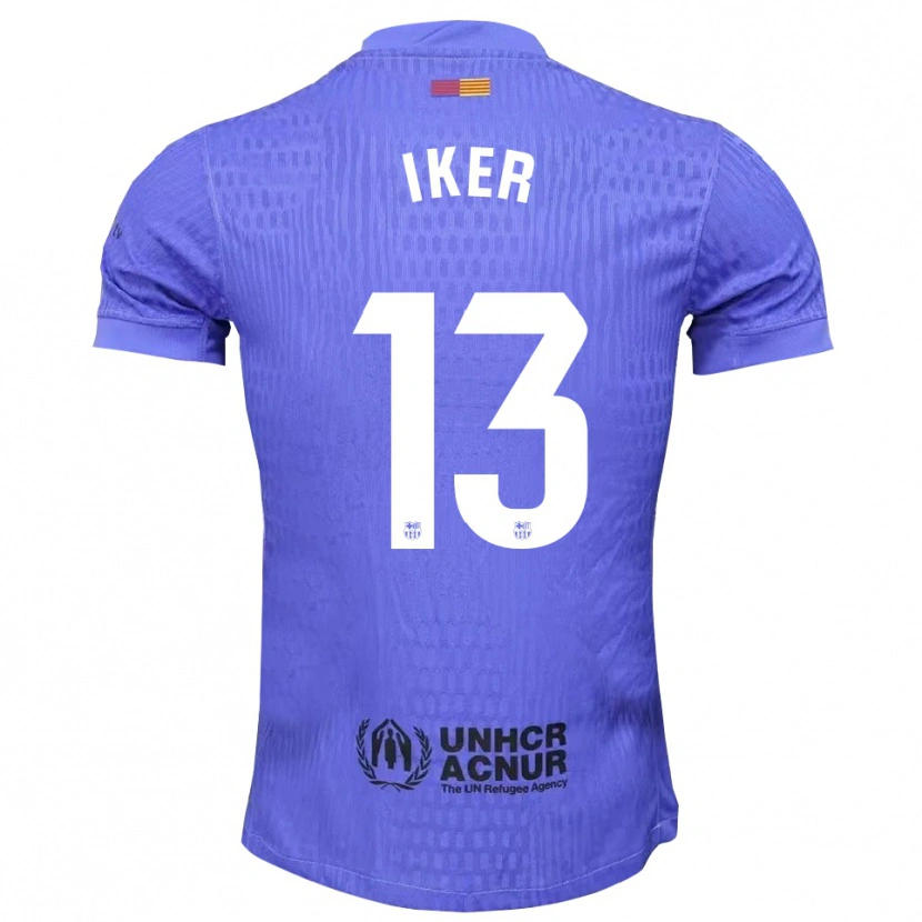 Danxen Damen Iker Rodríguez #13 Trikot Blau Schwarz Torwarttrikot 2025/26 Schweiz