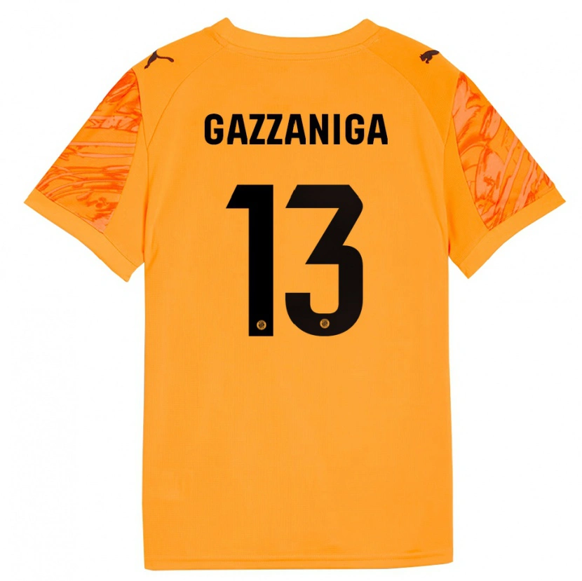 Danxen Damen Paulo Gazzaniga #13 Trikot Orange Schwarz Torwarttrikot 2025/26 Schweiz