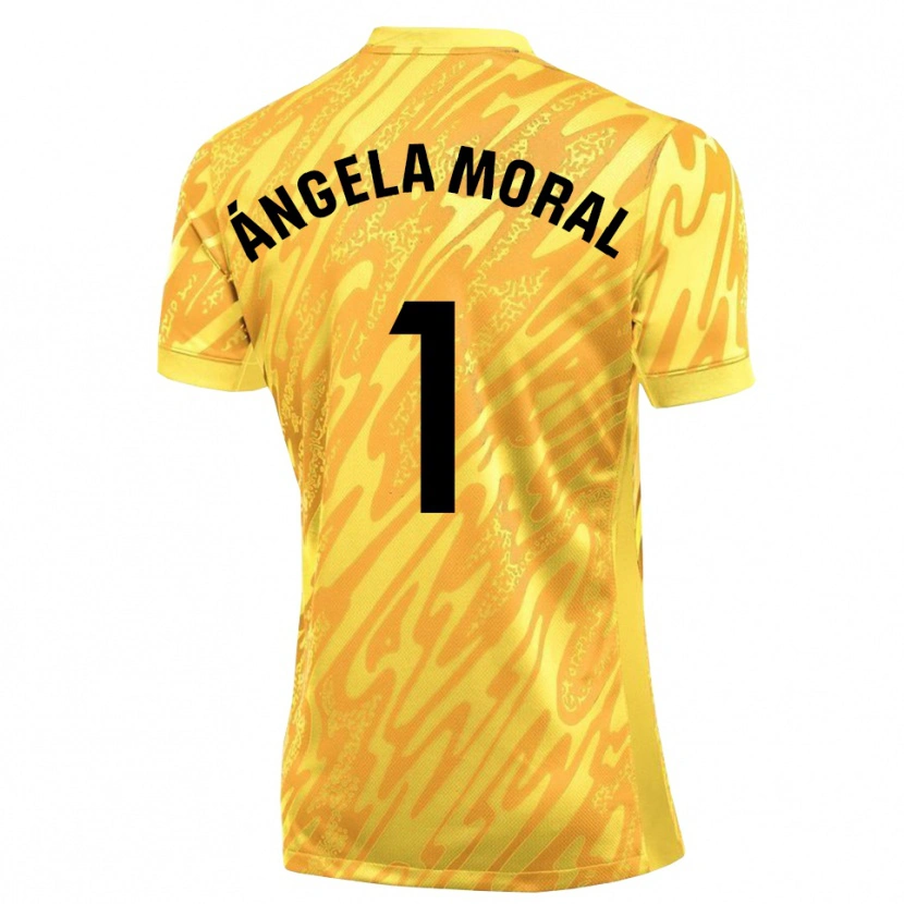 Danxen Damen Ángela Moral Ferrer #1 Trikot Gelb Schwarz Torwarttrikot 2025/26 Schweiz