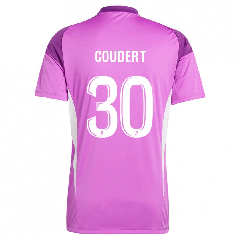 Danxen Damen Grégoire Coudert #30 Trikot Flieder Weiß Torwarttrikot 2025/26 Schweiz
