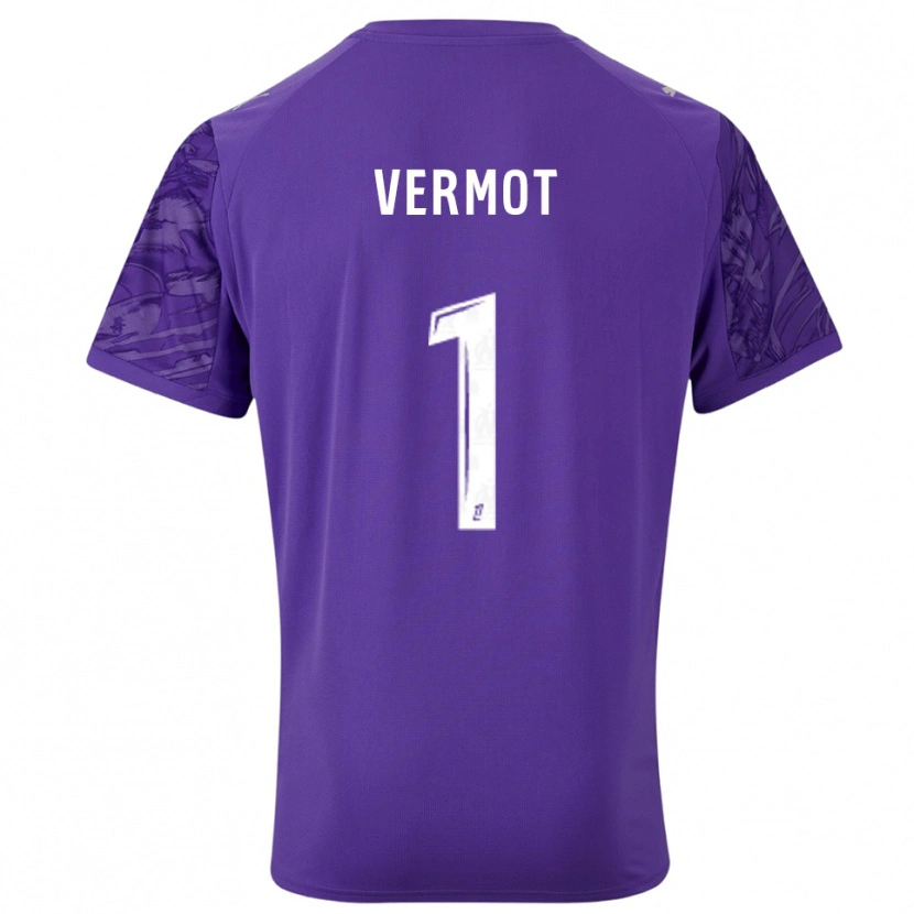 Danxen Damen Théo Vermot #1 Trikot Violett Weiß Torwarttrikot 2025/26 Schweiz