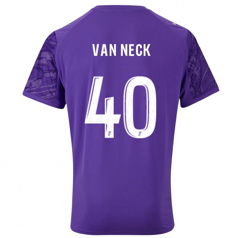 Danxen Damen Jelle Van Neck #40 Trikot Violett Weiß Torwarttrikot 2025/26 Schweiz