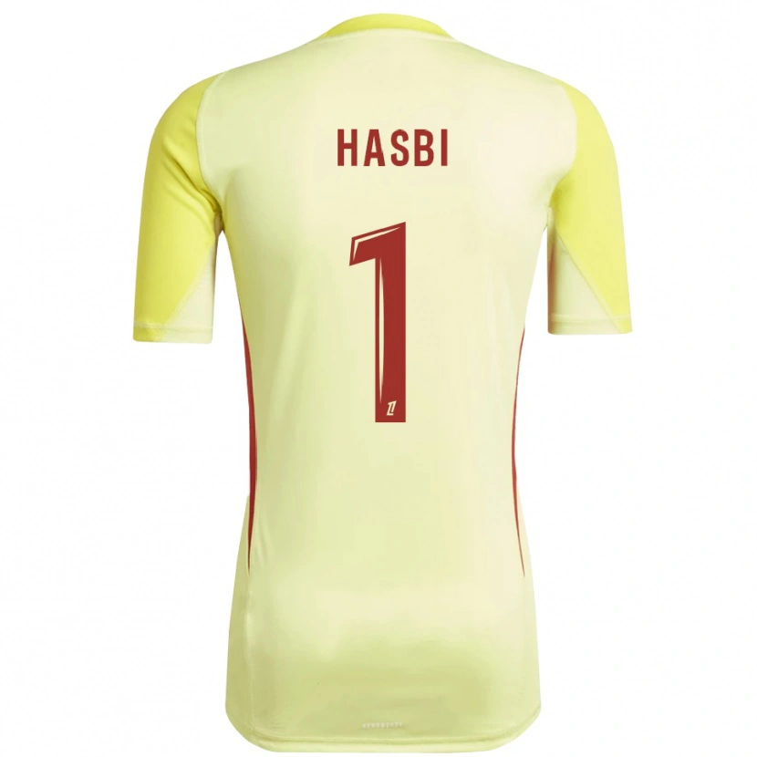 Danxen Damen Walid Hasbi #1 Trikot Hellgelb Rot Torwarttrikot 2025/26 Schweiz