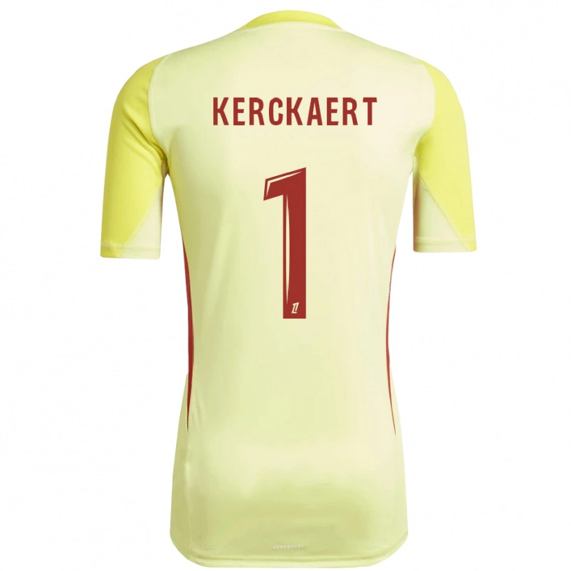 Danxen Damen Gabriel Kerckaert #1 Trikot Hellgelb Rot Torwarttrikot 2025/26 Schweiz