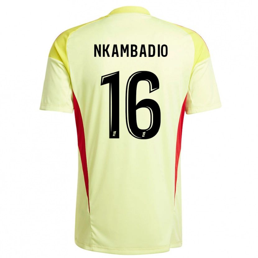 Danxen Damen Obed Nkambadio #16 Trikot Hellgelb Schwarz Torwarttrikot 2025/26 Schweiz