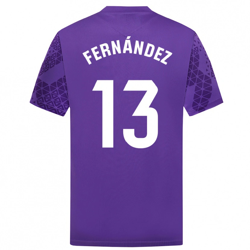 Danxen Damen Andrés Fernández #13 Trikot Violett Weiß Torwarttrikot 2025/26 Schweiz